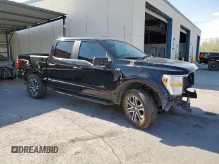 2021 Ford F-150 XL with VIN 1FTFW1E54MFC29139, listed as a Copart auction lot 58567465 with 54,551 mi miles and Salvage title. Bid and sale history available at DreamBid. Image 4.