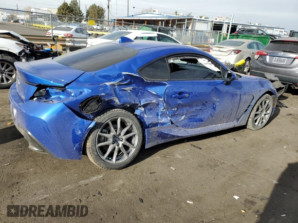 2023 Subaru BRZ Premium with VIN JF1ZDBC15P8702649, listed as a Copart auction lot 85116954 with 14,534 mi miles and Salvage Title. Bid and sale history available at carsss.com. Image 3.