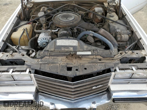 1984 Cadillac Eldorado z VIN 1G6AL5782EE603047, wystawiony jako Copart lot #76777394 z przebiegiem 33 384 mil mil oraz Czysty tytuł • Clean title. Historia ofert i sprzedaży dostępna na DreamBid. Obrazek 11.
