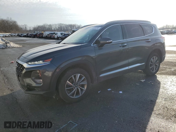 2019 Hyundai Santa Fe Limited with VIN 5NMS5CAD2KH048924, listed as a Copart auction lot 43625285 with 118,874 mi miles and Salvage Title. Bid and sale history available at carsss.com. Image 1.