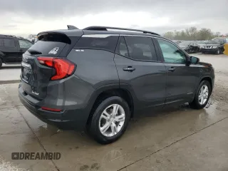 2018 GMC Terrain SLE with VIN 3GKALMEV4JL319157, listed as a Copart auction lot 52027085 with 76,792 mi miles and Salvage Title. Bid and sale history available at carsss.com. Image 3.