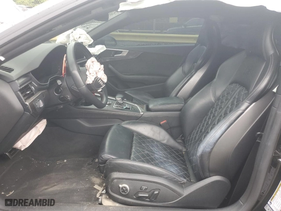 2019 Audi S5 Coupe Premium Plus with VIN WAUP4AF59KA011309, listed as a Copart auction lot 66337954 with 0 mi miles and Salvage Title. Bid and sale history available at carsss.com. Image 7.