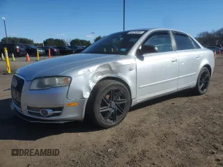 2007 Audi A4 2.0T with VIN WAUAF78E57A017762, listed as a Copart auction lot 50234585 with 159,666 mi miles and Salvage Title. Bid and sale history available at carsss.com. Image 1.