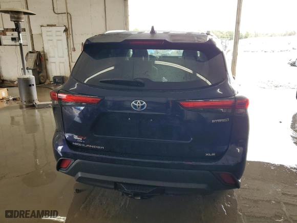 2023 Toyota Highlander Hybrid XLE with VIN 5TDKBRCH0PS125886, listed as a Copart auction lot 51251185 with 35,071 mi miles and Salvage Title. Bid and sale history available at carsss.com. Image 6.