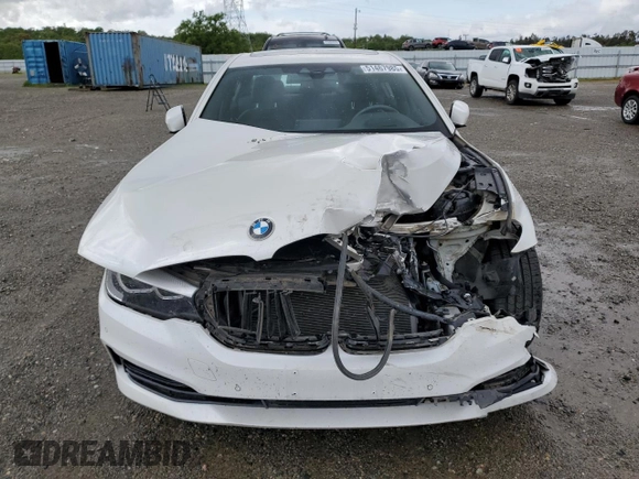 2018 BMW 5 Series 530i xDrive with VIN WBAJA7C53JWC75572, listed as a Copart auction lot 51467985 with 53,379 mi miles and Salvage Title. Bid and sale history available at carsss.com. Image 5.
