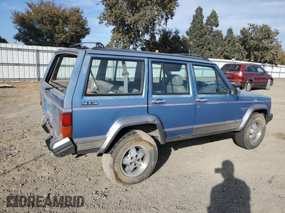 1991 Jeep Cherokee with VIN 1J4FJ58S1ML520376, listed as a Copart auction lot 75452364 with 147,982 mi miles and Salvage title. Bid and sale history available at DreamBid. Image 3.