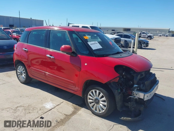 2014 FIAT 500L Easy with VIN ZFBCFABH7EZ027657, listed as a IAAI auction lot 40808990 with 107,591 mi miles and . Bid and sale history available at DreamBid. Image 1.