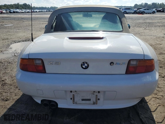 1999 BMW Z3 2.5 with VIN 4USCH9333XLG01960, listed as a Copart auction lot 72513814 with 160,293 mi miles and Salvage title. Bid and sale history available at DreamBid. Image 6.