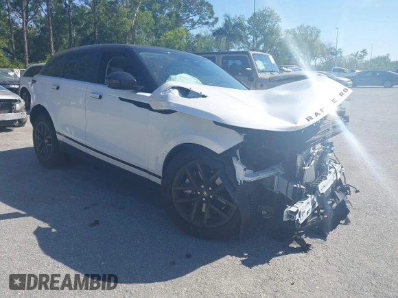 2025 Land Rover Range Rover Velar Dynamic SE with VIN SALYL2EX9SA802869, listed as a IAAI auction lot 41793091 with 5,614 mi miles and . Bid and sale history available at DreamBid. Image 1.