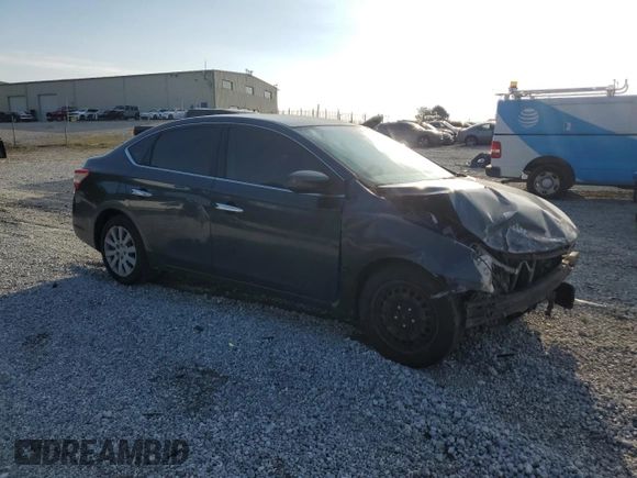 2014 Nissan Sentra SV with VIN 3N1AB7AP8EY222756, listed as a Copart auction lot 54576415 with 172,555 mi miles and Salvage Title. Bid and sale history available at DreamBid. Image 4.