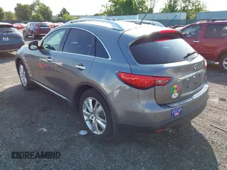 2013 Infiniti FX with VIN JN8CS1MW4DM174765, listed as a IAAI auction lot 42353218 with 109,881 mi miles and . Bid and sale history available at DreamBid. Image 3.