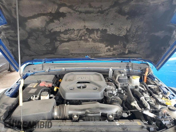 2023 Jeep Wrangler Rubicon with VIN 1C4JJXR69PW581362, listed as a Copart auction lot 58557795 with 34,357 mi miles and Salvage title. Bid and sale history available at DreamBid. Image 11.