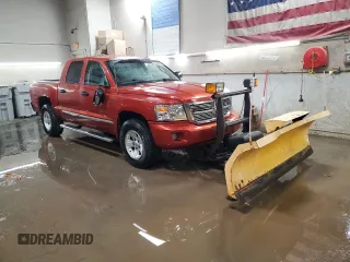 2008 Dodge Dakota Laramie with VIN 1D7HW58N58S613008, listed as a Copart auction lot 48866005 with 197,542 mi miles and Salvage Title. Bid and sale history available at carsss.com. Image 4.