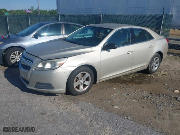 2013 Chevrolet Malibu LS with VIN 1G11B5SA4DF258535, listed as a IAAI auction lot 41994731 with 1 mi miles. Bid and sale history available at carsss.com. Image 2.