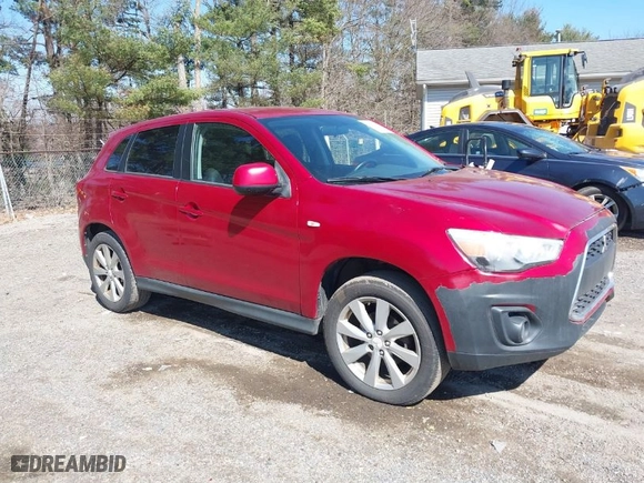 2013 Mitsubishi Outlander Sport ES with VIN 4A4AP3AU2DE013286, listed as a IAAI auction lot 41809398 with 245,254 mi miles. Bid and sale history available at carsss.com. Image 1.