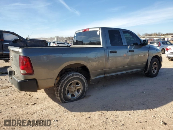 2012 Ram 1500 ST with VIN 1C6RD6FK5CS116592, listed as a Copart auction lot 87639065 with 191,985 mi miles and Clean title. Bid and sale history available at DreamBid. Image 3.