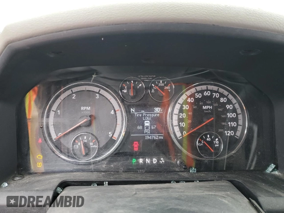 2012 Ram 2500 Big Horn with VIN 3C6UD5DL2CG240987, listed as a Copart auction lot 43983615 with 194,762 mi miles and Salvage Title. Bid and sale history available at carsss.com. Image 9.