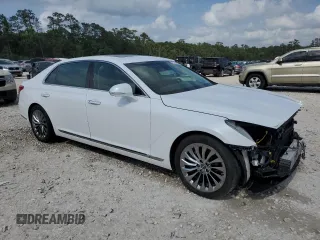 2019 Genesis G90 Premium z VIN KMTF34JA6KU061768, wystawiony jako Copart lot #55164035 z przebiegiem 35 041 mil mil oraz Czysty tytuł • Clean title. Historia ofert i sprzedaży dostępna na DreamBid. Obrazek 4.