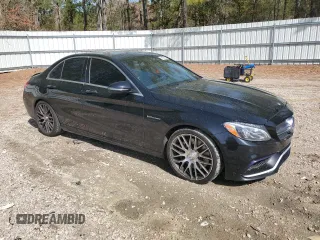 2017 Mercedes-Benz C 63 AMG with VIN 55SWF8GB6HU201220, listed as a Copart auction lot 51231385 with 138,939 mi miles and Salvage title. Bid and sale history available at DreamBid. Image 4.