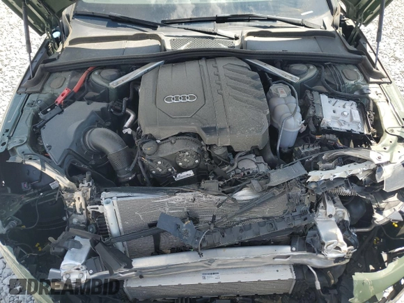 2025 Audi A4 S line Premium Plus with VIN WAUEAAF48SN000964, listed as a Copart auction lot 54632825 with 9,912 mi miles and Salvage Title. Bid and sale history available at DreamBid. Image 11.