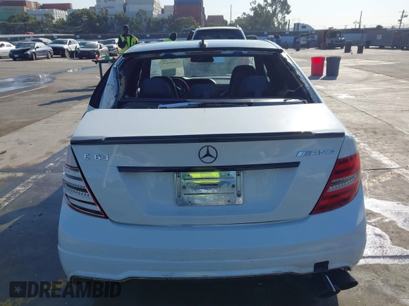 2012 Mercedes-Benz C 63 AMG with VIN WDDGF7HB2CA661318, listed as a IAAI auction lot 41841635 with 125,085 mi miles and . Bid and sale history available at carsss.com. Image 16.