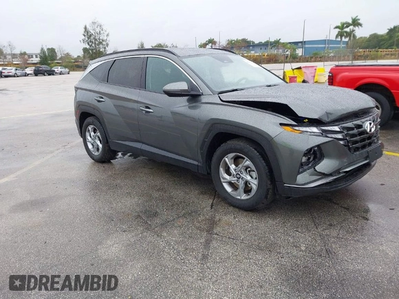 2023 Hyundai Tucson SEL with VIN 5NMJB3AE9PH216238, listed as a IAAI auction lot 41377145 with 53,775 mi miles. Bid and sale history available at carsss.com. Image 1.