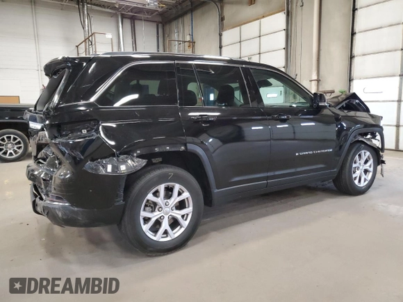 2022 Jeep Grand Cherokee Limited z VIN 1C4RJHBG8N8551024, wystawiony jako Copart lot #53529495 z przebiegiem 29 775 mil mil oraz Szkoda całkowita • Salvage title. Historia ofert i sprzedaży dostępna na DreamBid. Obrazek 3.