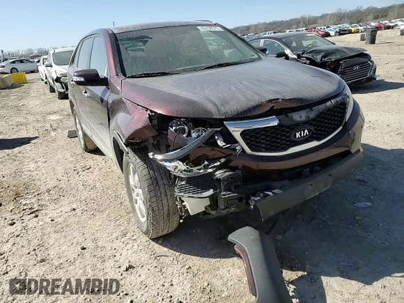 2012 Kia Sorento LX with VIN 5XYKT3A15CG288024, listed as a Copart auction lot 48458575 with 110,643 mi miles and Salvage Title. Bid and sale history available at carsss.com. Image 12.