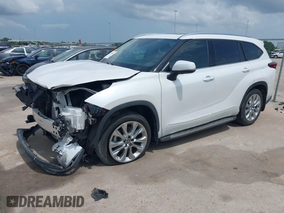 2023 Toyota Highlander L with VIN 5TDKDRAH4PS032141, listed as a IAAI auction lot 42476982 with 24,327 mi miles and . Bid and sale history available at DreamBid. Image 19.