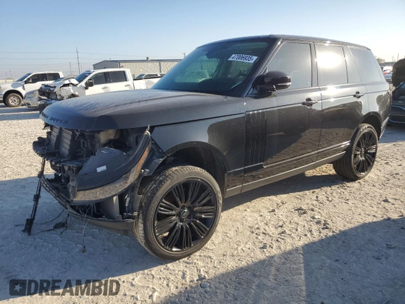 2019 Land Rover Range Rover with VIN SALGS2RE4KA541142, listed as a Copart auction lot 47006935 with 80,142 mi miles and Salvage title. Bid and sale history available at DreamBid. Image 1.