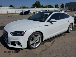 2019 Audi A5 Sportback Premium Plus with VIN WAUENCF54KA015218, listed as a Copart auction lot 63795353 with 33,041 mi miles. Bid and sale history available at carsss.com. Image 1.