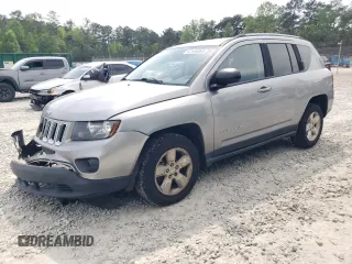2017 Jeep Compass Sport with VIN 1C4NJCBB9HD117714, listed as a Copart auction lot 52106065 with 169,246 mi miles and Salvage title. Bid and sale history available at DreamBid. Image 1.