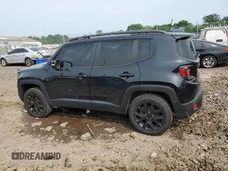 2018 Jeep Renegade Altitude with VIN ZACCJBBH4JPH29641, listed as a Copart auction lot 60641395 with 57,104 mi miles and Salvage title. Bid and sale history available at DreamBid. Image 2.