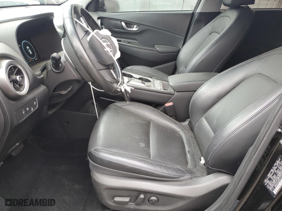 2022 Hyundai Kona Electric Limited with VIN KM8K53AG2NU157337, listed as a Copart auction lot 85951694 with 62,285 mi miles and Salvage Title. Bid and sale history available at carsss.com. Image 7.