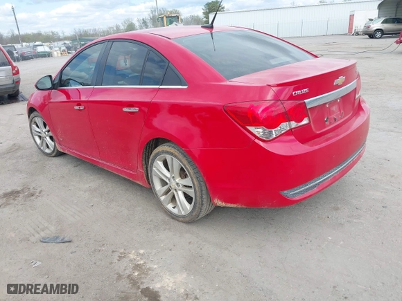 2012 Chevrolet Cruze LTZ with VIN 1G1PH5SCXC7138452, listed as a IAAI auction lot 41919277 with 134,094 mi miles. Bid and sale history available at carsss.com. Image 3.