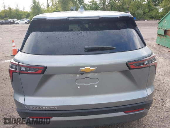2025 Chevrolet Equinox AWD LT with VIN 3GNAXPEG1SL163963, listed as a IAAI auction lot 42329535 with 3,904 mi miles and . Bid and sale history available at DreamBid. Image 16.