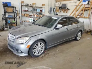 2009 Mercedes-Benz C 300 Sport with VIN WDDGF54X19F210169, listed as a Copart auction lot 61341655 with 190,275 mi miles and Salvage title. Bid and sale history available at DreamBid. Image 1.
