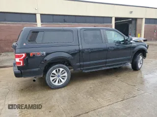 2018 Ford F-150 XL with VIN 1FTEW1EG0JFD10941, listed as a Copart auction lot 57855095 with 119,345 mi miles and Salvage title. Bid and sale history available at DreamBid. Image 3.