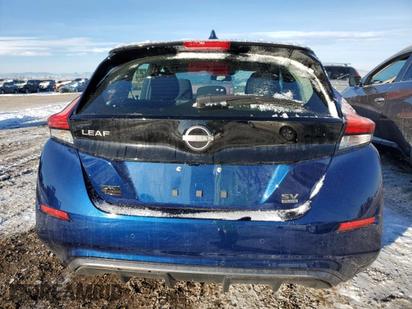 2025 Nissan LEAF SV Plus with VIN 1N4CZ1CV8SC559142, listed as a Copart auction lot 89408495 with 2,213 mi miles and Salvage Title. Bid and sale history available at carsss.com. Image 6.