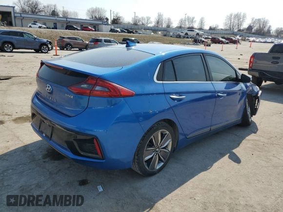 2018 Hyundai Ioniq Limited with VIN KMHC85LC8JU064365, listed as a Copart auction lot 48774785 with 166,085 mi miles and Salvage title. Bid and sale history available at DreamBid. Image 3.