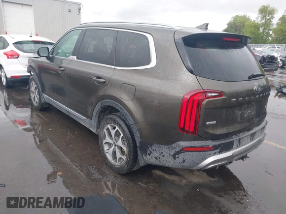2020 Kia Telluride EX with VIN 5XYP3DHC3LG020303, listed as a IAAI auction lot 42249452 with 93,402 mi miles and . Bid and sale history available at DreamBid. Image 3.