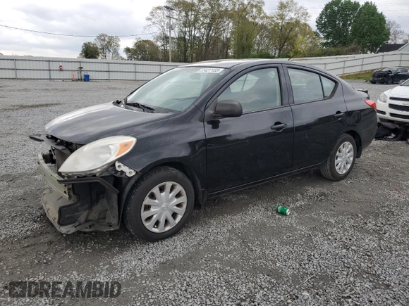 2014 Nissan Versa S Plus with VIN 3N1CN7AP5EL809462, listed as a Copart auction lot 51427155 with 54,240 mi miles and Salvage Title. Bid and sale history available at DreamBid. Image 1.