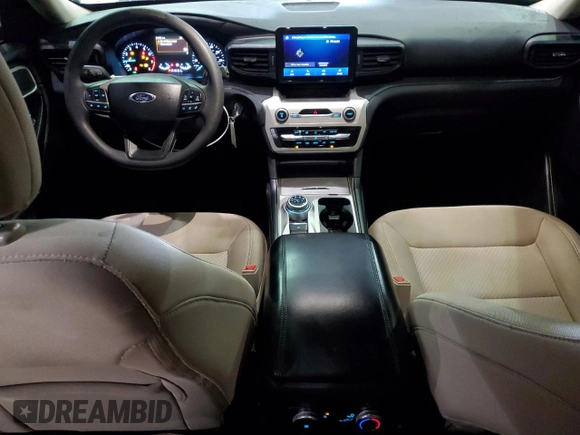 2022 Ford Explorer with VIN 1FMSK7BH2NGB03588, listed as a Copart auction lot 45590645 with 91,453 mi miles and Salvage title. Bid and sale history available at DreamBid. Image 8.