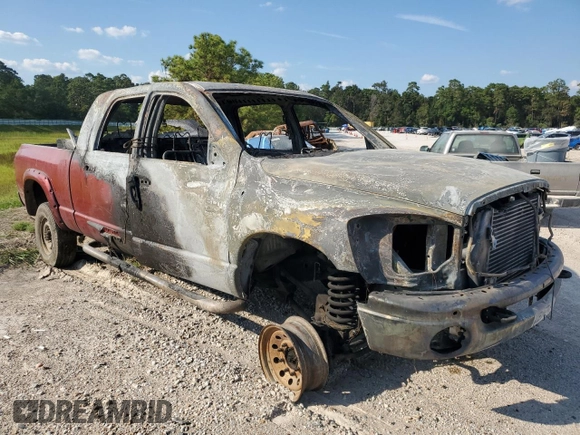 2007 Dodge Ram 2500 SLT with VIN 3D7KS29C37G755019, listed as a Copart auction lot 72387414 with 0 mi miles and Non Repairable. Bid and sale history available at carsss.com. Image 4.