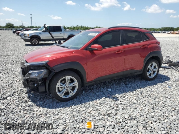 2022 Hyundai Kona SEL with VIN KM8K62AB9NU829955, listed as a Copart auction lot 52787535 with 23,120 mi miles and Salvage Title. Bid and sale history available at DreamBid. Image 1.