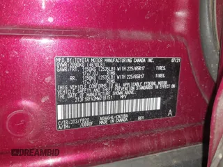 2021 Toyota RAV4 LE with VIN 2T3F1RFV2MW218151, listed as a IAAI auction lot 41861115 with 59,591 mi miles. Bid and sale history available at carsss.com. Image 9.