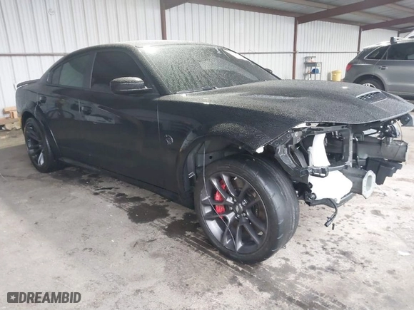 2022 Dodge Charger SRT Hellcat Widebody with VIN 2C3CDXL95NH105998, listed as a IAAI auction lot 41488928 with 1 mi miles. Bid and sale history available at carsss.com. Image 1.
