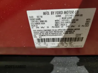 2018 Ford Explorer Limited z VIN 1FM5K7FH3JGA93493, wystawiony jako Copart lot #79560194 z przebiegiem Nie podano mil oraz Szkoda całkowita • Salvage title. Historia ofert i sprzedaży dostępna na DreamBid. Obrazek 12.