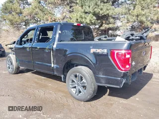 2023 Ford F-150 XL with VIN 1FTFW1E86PKF25964, listed as a IAAI auction lot 41472620 with 49,438 mi miles. Bid and sale history available at carsss.com. Image 3.
