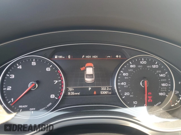 2018 Audi A6 z VIN WAUH3AFC6JN056365, wystawiony jako Copart lot #59405385 z przebiegiem 53 061 mil mil oraz Szkoda całkowita • Salvage title. Historia ofert i sprzedaży dostępna na DreamBid. Obrazek 9.